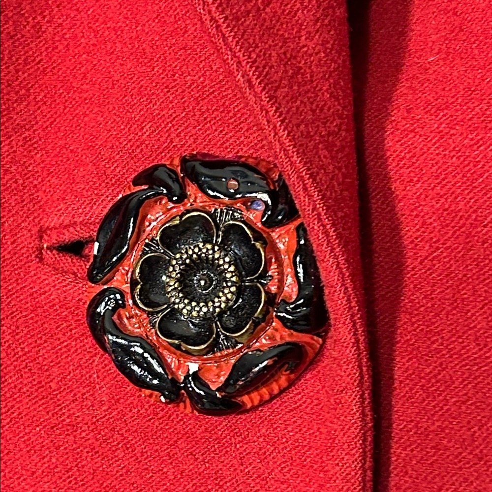 Source Unknown Scarlet Blazer with Ebony Accents - Picture 4 of 9
